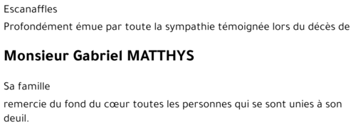 Gabriel MATTHYS