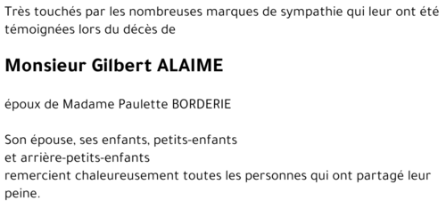 Gilbert ALAIME