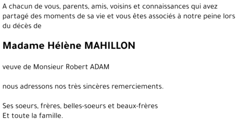 Hélène MAHILLON