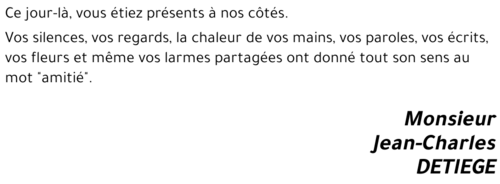 Jean-Charles DETIEGE