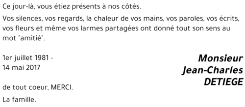 Jean-Charles DETIEGE