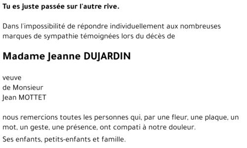 Jeanne DUJARDIN 