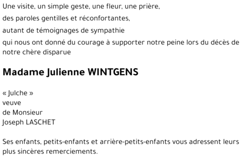 Julienne WINTGENS