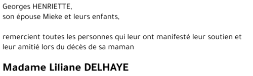 Liliane DELHAYE