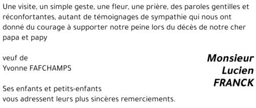 Lucien FRANCK