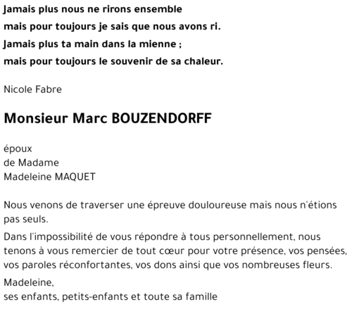 Marc BOUZENDORFF