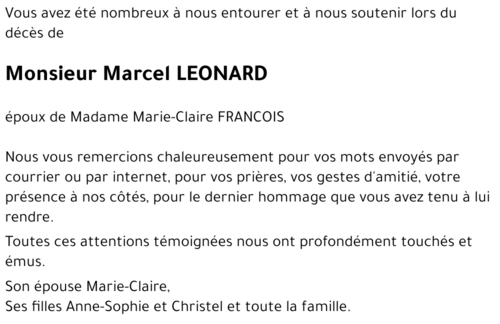 Marcel LEONARD