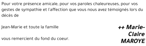 Marie-Claire MAROYE