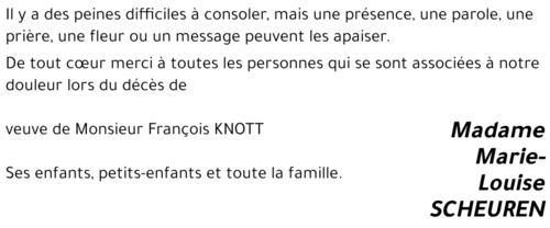 Marie-Louise SCHEUREN