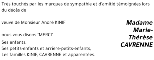 Marie-Thérèse CAVRENNE