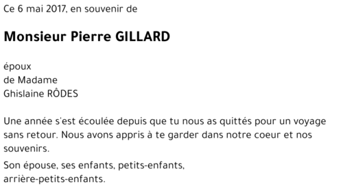 Pierre GILLARD