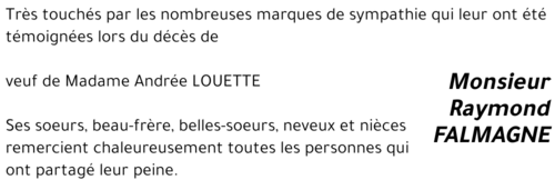Raymond FALMAGNE