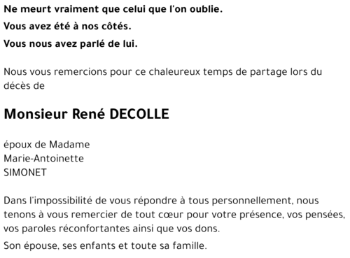 René DECOLLE 
