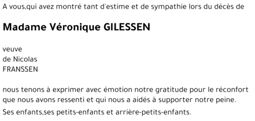 Véronique GILESSEN