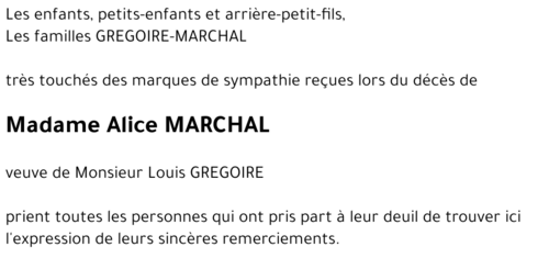 Alice MARCHAL