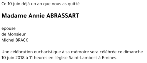 Annie ABRASSART