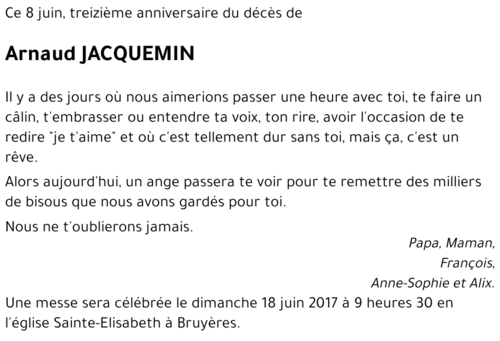 Arnaud JACQUEMIN