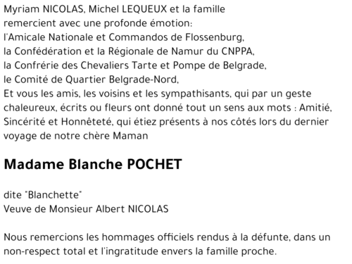 Blanche POCHET