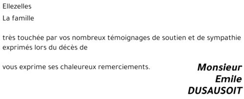 Emile DUSAUSOIT