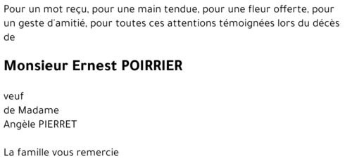 Ernest POIRRIER