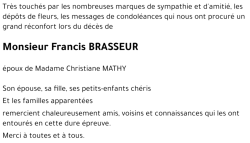 Francis BRASSEUR