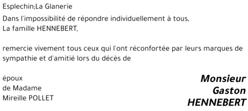 Gaston HENNEBERT