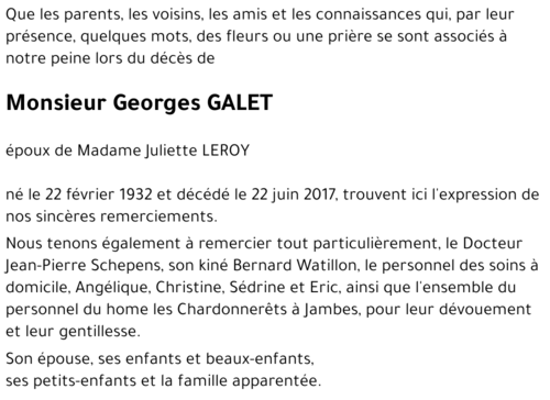 Georges GALET