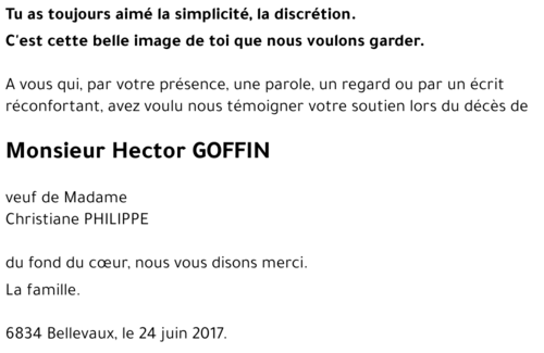 Hector GOFFIN