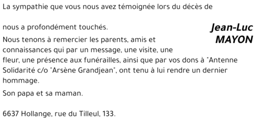 Jean-Luc MAYON