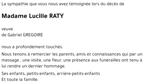 Lucille RATY