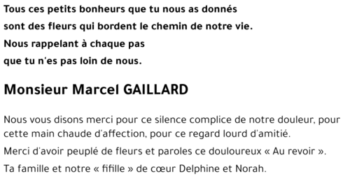 Marcel GAILLARD 