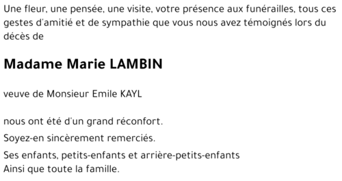 Marie-Louise LAMBIN