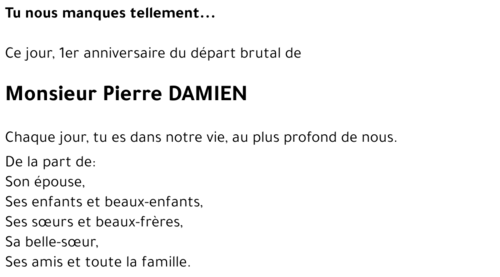 Pierre DAMIEN