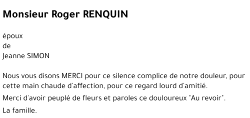 Roger RENQUIN