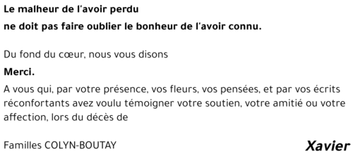 Xavier COLYN