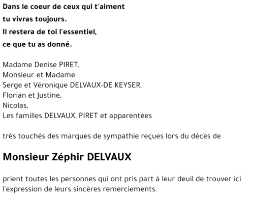 Zéphir DELVAUX