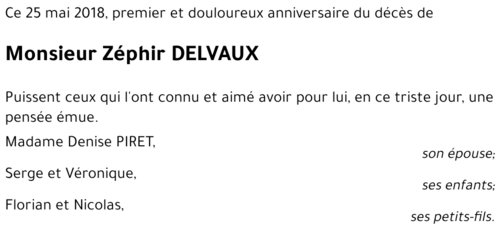 Zéphir DELVAUX