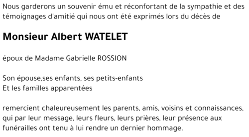 Albert WATELET