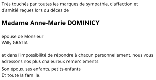 Anne-Marie DOMINICY 