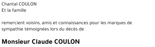 Claude COULON