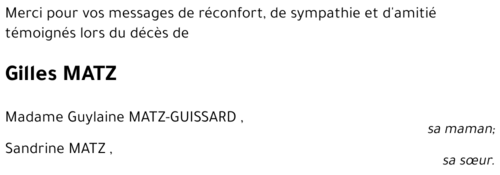 Gilles MATZ