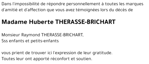 Huberte THERASSE-BRICHART