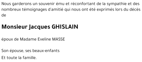 Jacques GHISLAIN