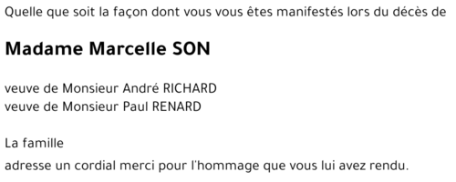 Marcelle SON