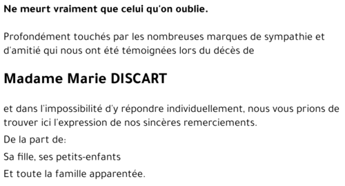 Marie DISCART