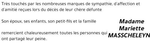 Mariette MASSCHELEYN