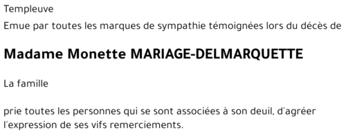 Monette DELMARQUETTE