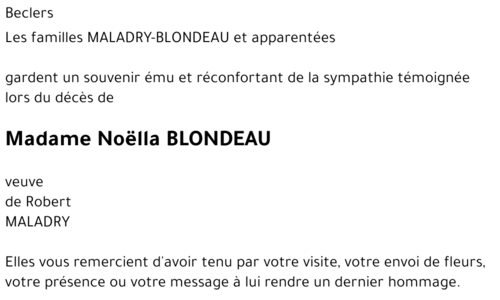 Noëlla BLONDEAU