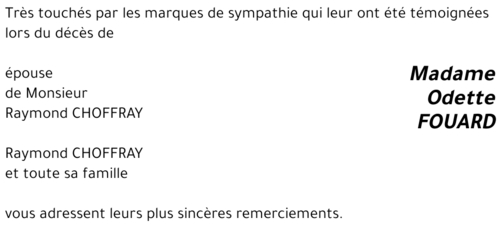 Odette FOUARD