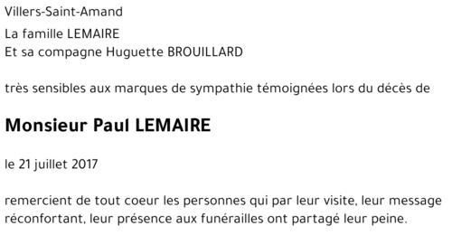 Paul LEMAIRE